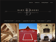 Tablet Screenshot of barn-builders.com